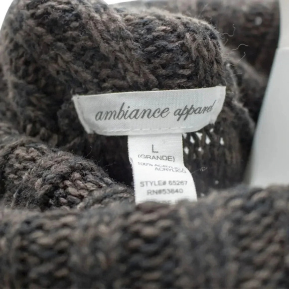 Ambiance Apparel Cowl Neck Sweater - Picture 3 of 3
